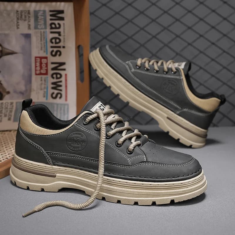 Scarpe con plateau da uomo Moda Casual Deserto Trendy Versatile antiscivolo Sport Nuovo comodo scarpa da trekking Stivale da lavoro Bota Masculina
