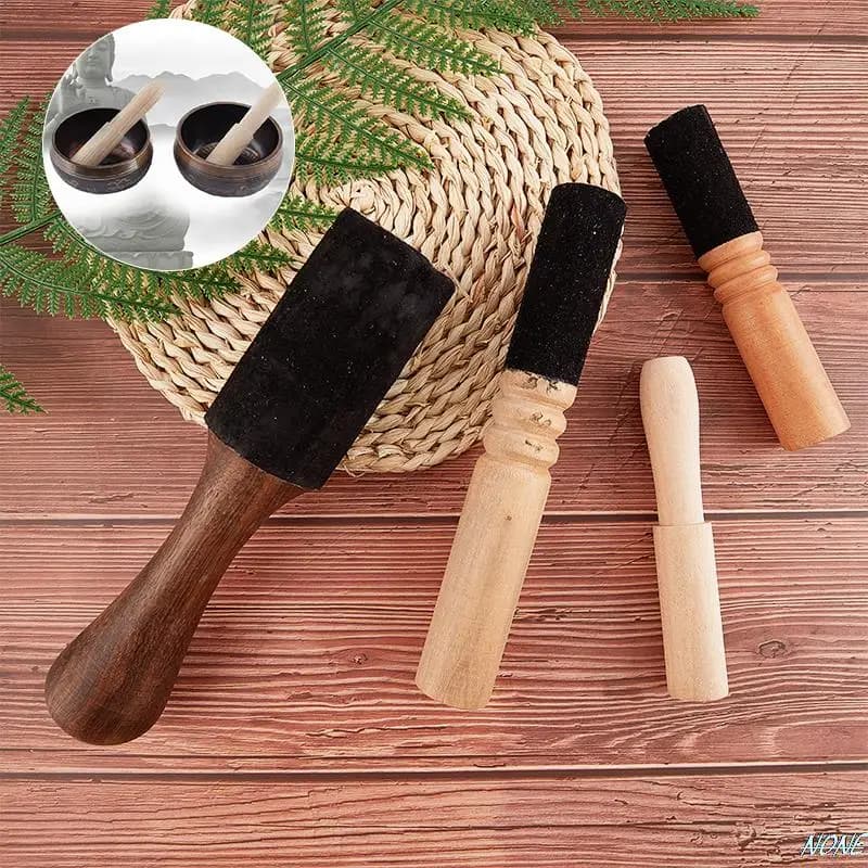 12/12.5/17.5cm Tibetan Singing Bowl Leather Stick Handmade Tibetan Buddhist Meditation Singing Bowl Leather Mallet