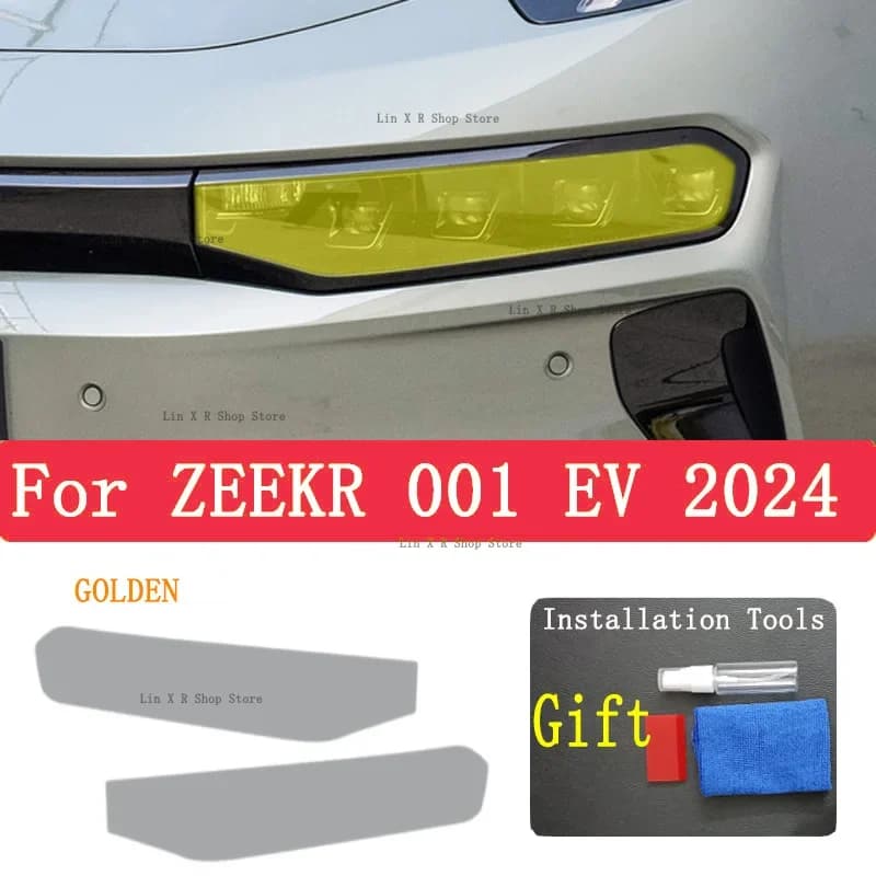 Pellicola Protettiva Antigraffio in TPU per Fari Auto, Adesivo di Riparazione per Fari ZEEKR 001 EV 2024, Accessori per Modifica PPF