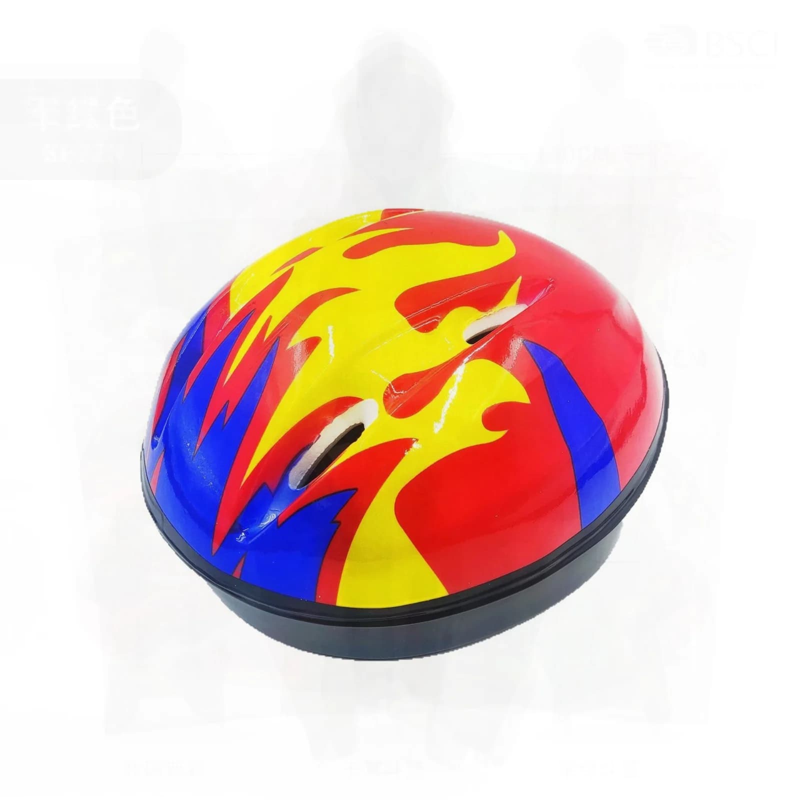 Children's Flaming Helmet Unisex Antique Protective Equipment for Wheels and Bikes Head Foam Single Size