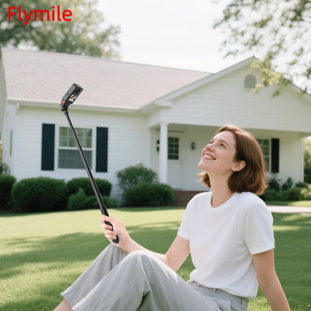 Flymile Selfie Stick allungabile per Insta 360 X5 X4/Osmo 360 Accessori per fotografia fotografica Asta di prolunga regolabile