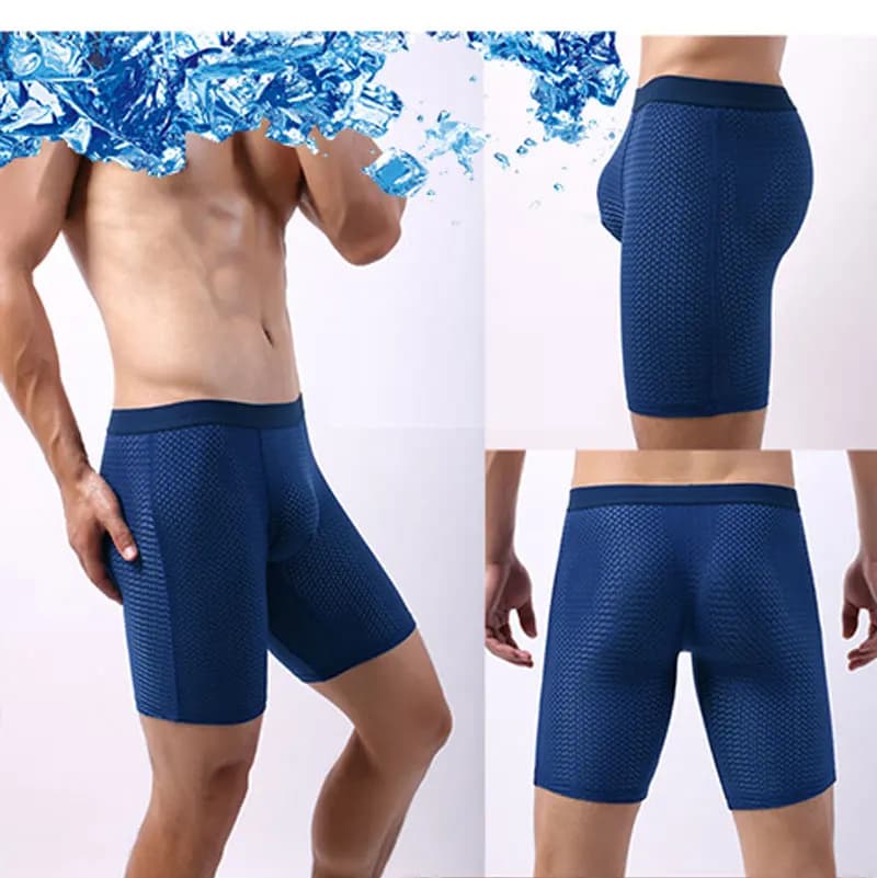 3PCS Mesh Men Underwear Man Underwear Sexy Hot Long Boxer Shorts Men Boxer Men Panties Boxers for Men Boxer Homme Man Boxer