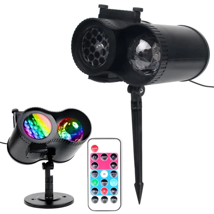 Proiettore di Halloween Mini lampada a LED Luci per feste 15W Illuminazione scenica Vacanza Proiettore natalizio per esterni Lampade impermeabili per feste