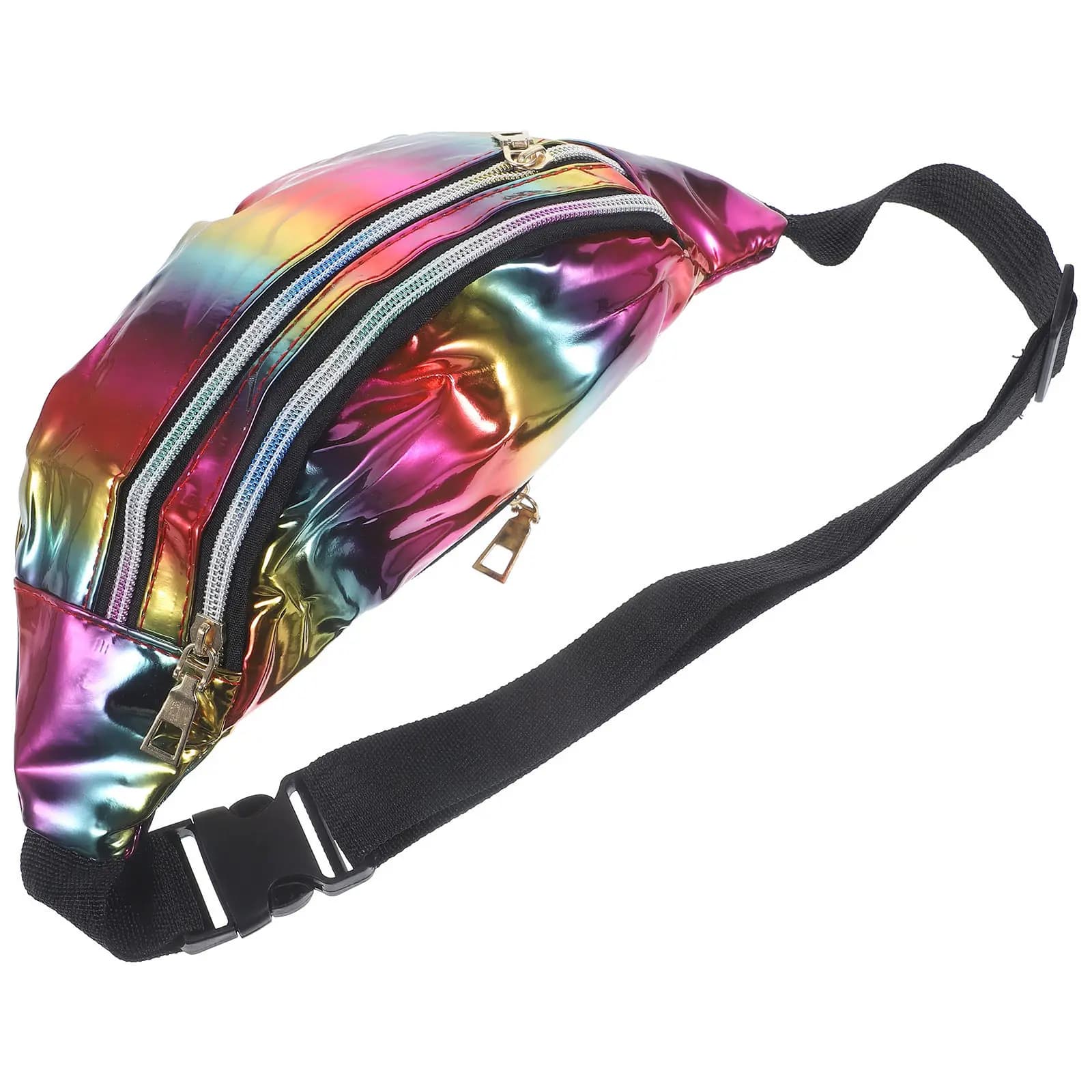 Stylish and Waterproof Holographic Waist with Adjustable Belt, for Race, Travel, Open Sports, Fashion Petto Bag