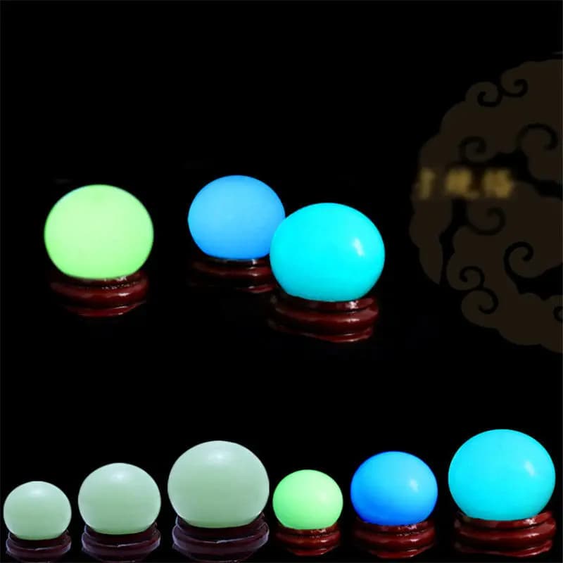 Night Pearl pietra luminosa pietra grezza Super luminosa pietra bianca fluorescente Fluorite sfera sfera di cristallo decorazione