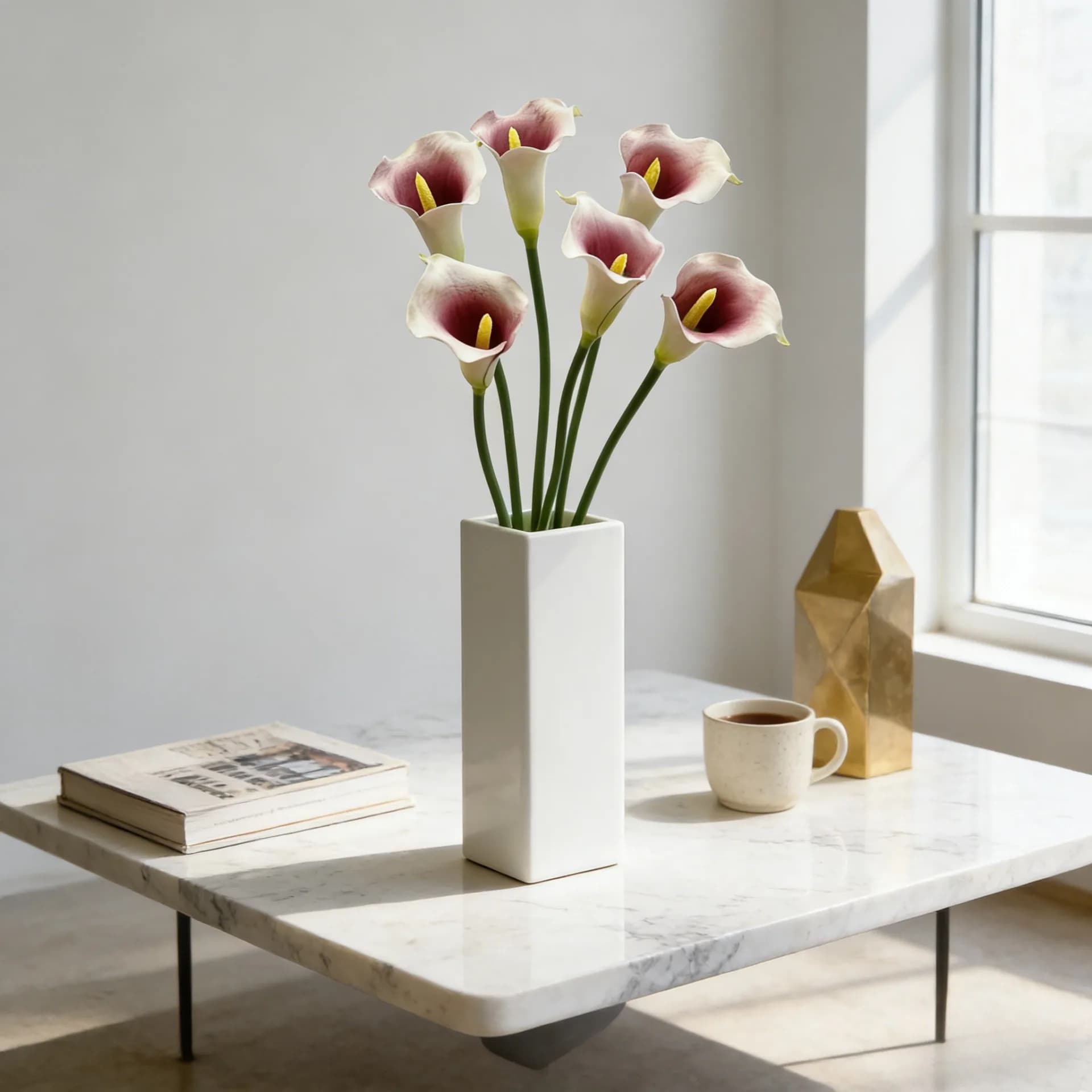 Artificial Flower of Calla to Stelo Single 26 Inch for Weddings, Home Decorations, Valentine's Day, Floral Wall Design, Photography Accessories