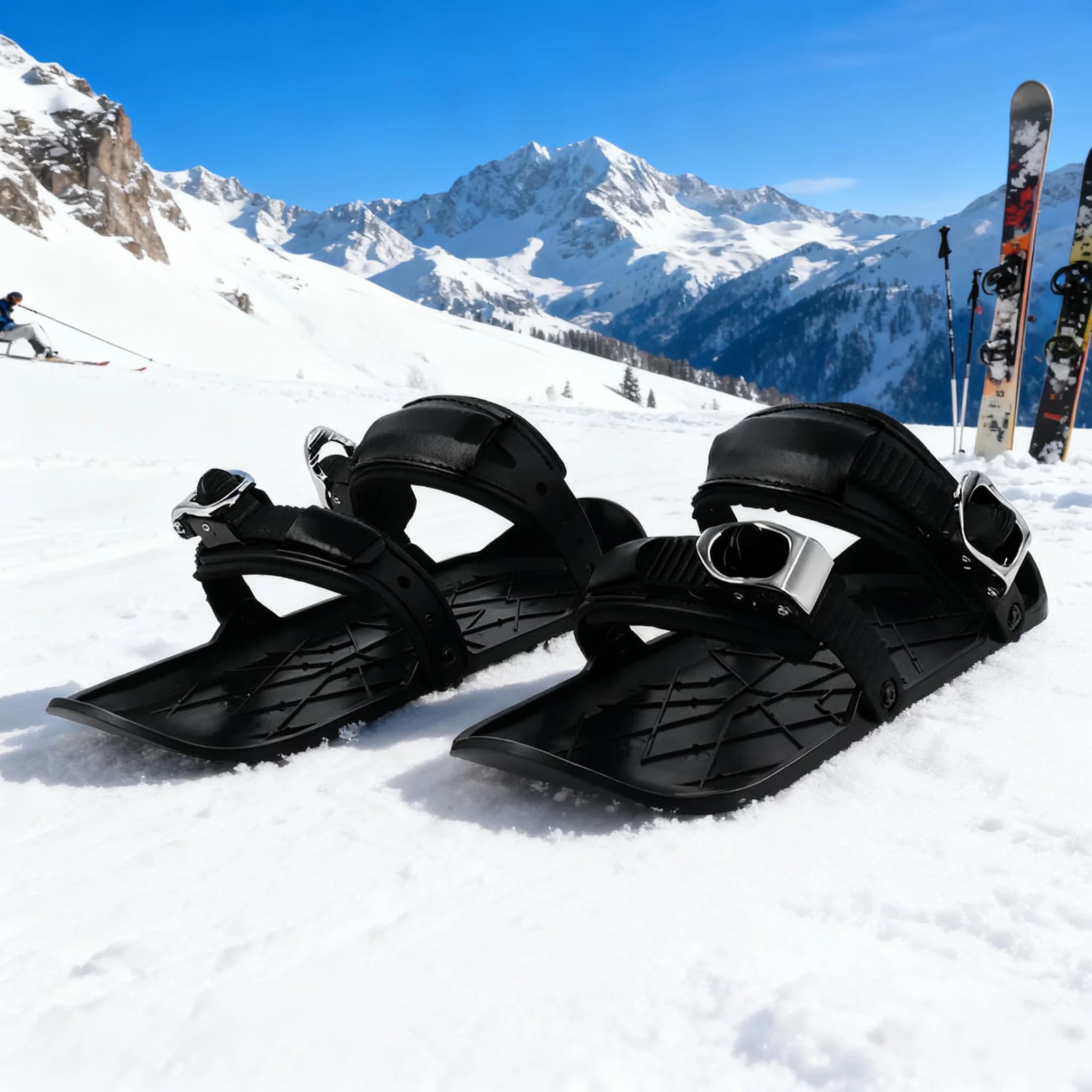 Mini stivali da snowboard per sci da fondo per adulti Scarpe da ghiaccio scorrevoli in plastica di alta qualità per lo sci e lo snowboard
