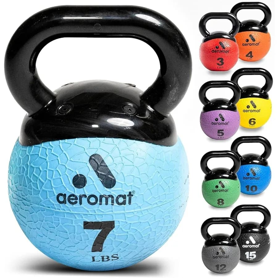 Elite Mini Kettlebells – Medical ball for weighted exercises with anti-slip handle and wide handle, Kettlebell for strength training for Squ
