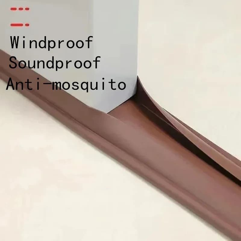 Guarnizione Flessibile in PVC per Sottoporta, Striscia Sigillante per Porta, Protezione dal Freddo, Blocca Fughe, Striscia Isolante