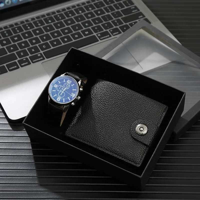 Creative Business Gift Set for Men: Watch, Belt, Wallet, Souvenir, Cross-Border Valentine's Day Gift Set