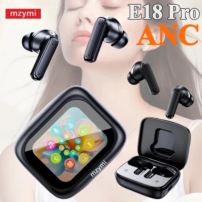 MZYMI E18Pro Bluetooth Headphones Noise Cancellation Gaming Headphones Waterproof Sports Headphones TWS Traditional Headphones for XIAOMI