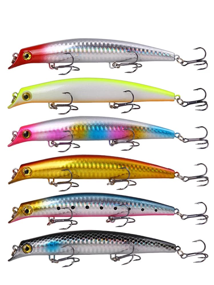 6 pcs Crankbaits Sea Fishing Escape Topwater Popper Surface Esca Dura Wobblers Artificial For Puppy Train Carpet Equipment