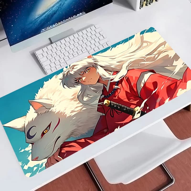New Anime Mouse Pad HD Print Gamer Notebook Desk Mat Large Gaming Keyboard Pad Designed specifically Inuyasha Mousepad Carpet