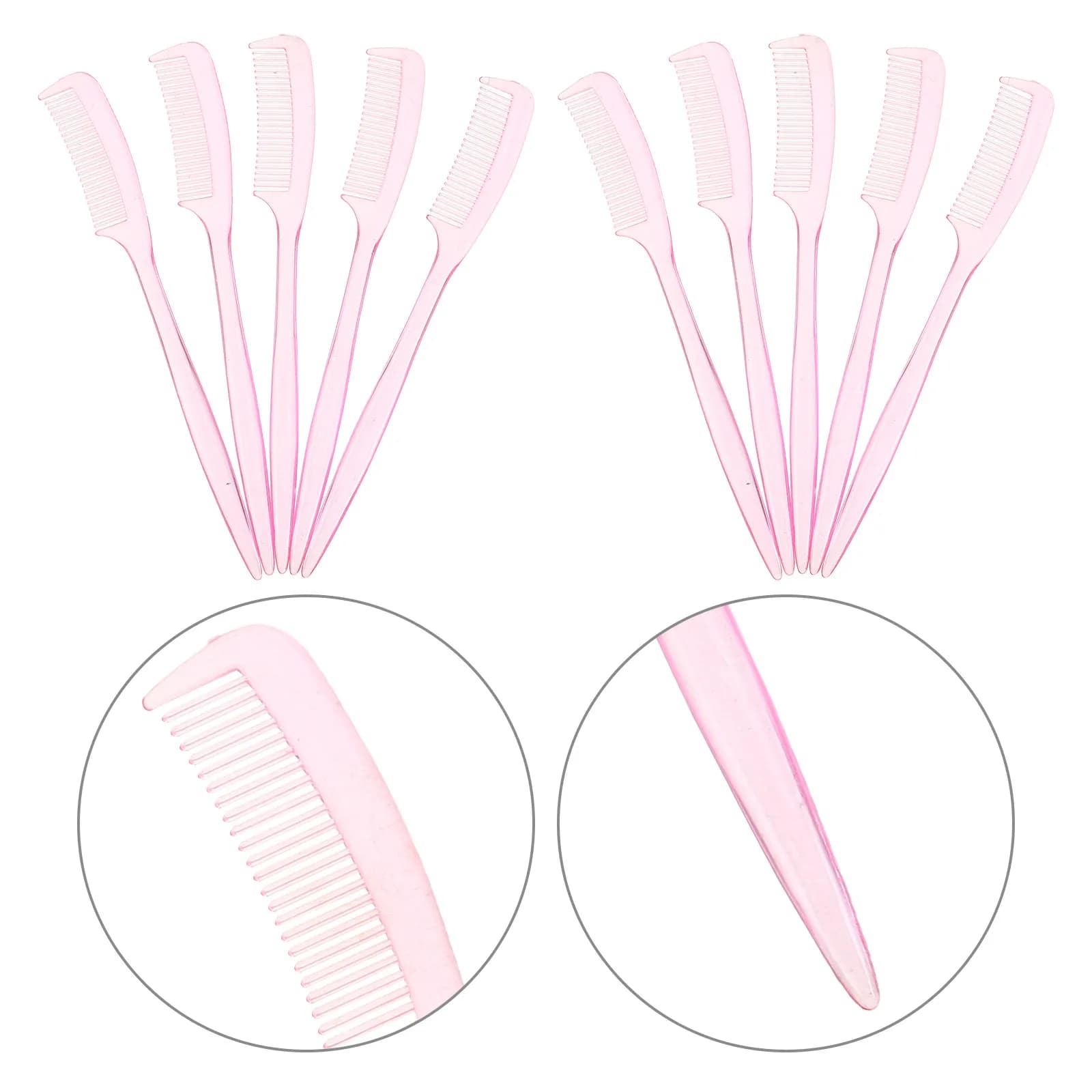 100Pcs Mini Eyelash Separator Comb Small Beauty Comb Eyebrow Eyelashes Brush Lash Separator Makeup Tool Reusable Portable Travel
