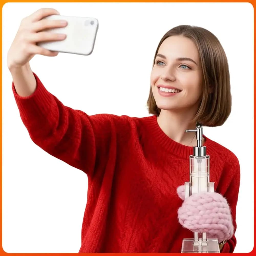 Dispenser di sapone in acrilico Nutcracker, bottiglia di shampoo creativa riutilizzabile, bottiglia di lozione trasparente per cucina, hotel, casa, piano di lavoro