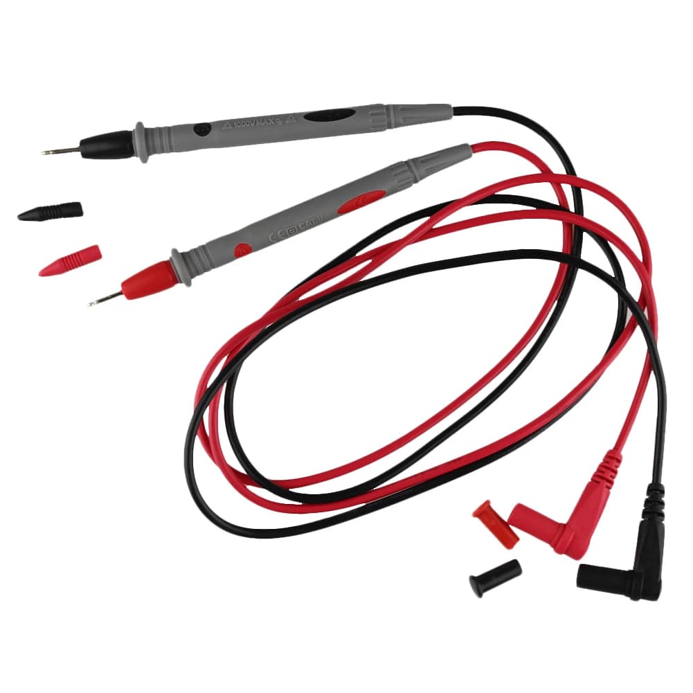 1000V 10A Multimeter Meter Tester Needle Point 1.1m/ 3.6 Ft Probe Multimeter Test Pen Universal Electrician Test Pen Kit