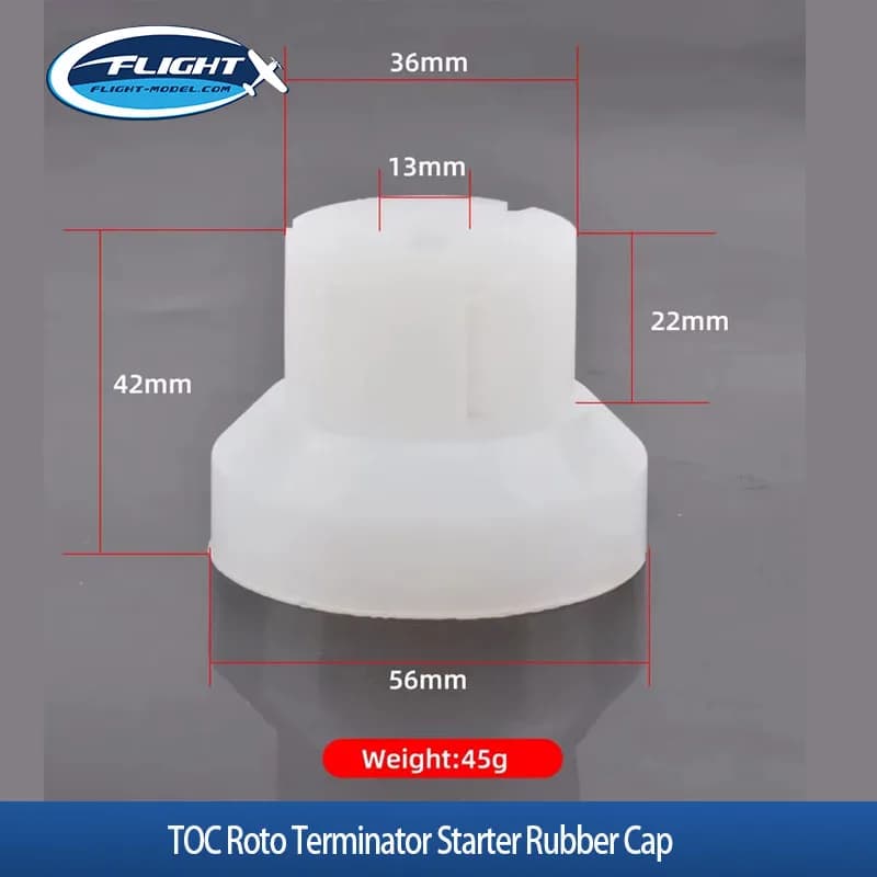 2Pcs TOC Roto Terminator Starter Rubber Cap Fit 20-80cc Nitro Engine For RC Helicopter & Airplane Spare Parts