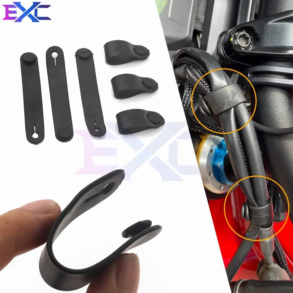 Per Ducati Monster Multistrada 1200 796 696 ST2 M 400 600 1199 Nastro Cavo In Gomma Elasticizzato Fascette di Fissaggio Accessori Moto