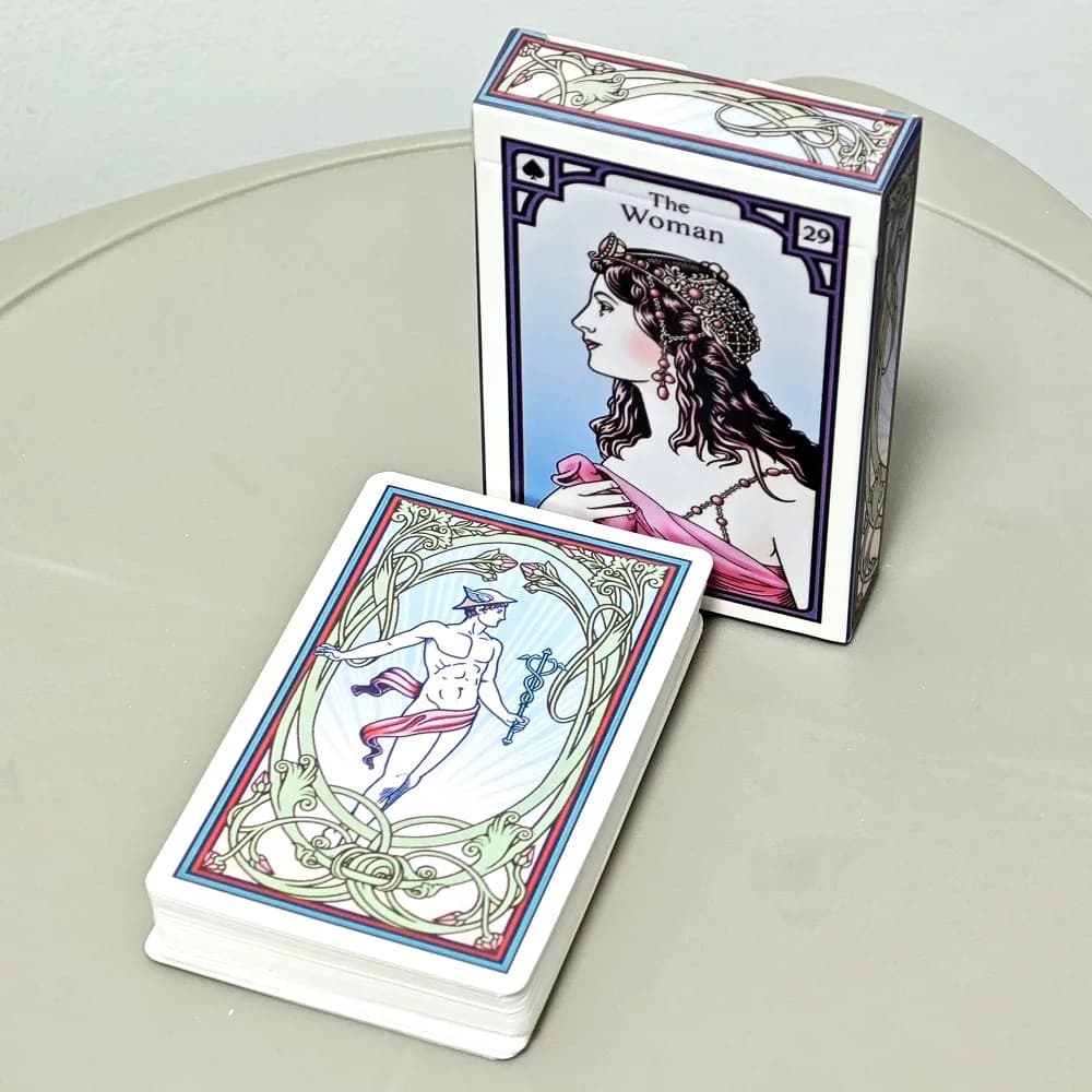 L'oracolo del serpente ardente basato sul sistema cartomantico Lenormand del XIX secolo 9 * 6 cm 40 carte