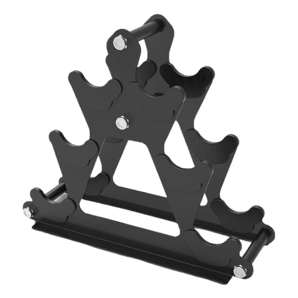 Supporto per Manubri a 3 Livelli, Mini Porta Manubri, Supporto per 3 Coppie di Manubri, Organizzatore per Pesi per Allenamento Fitness