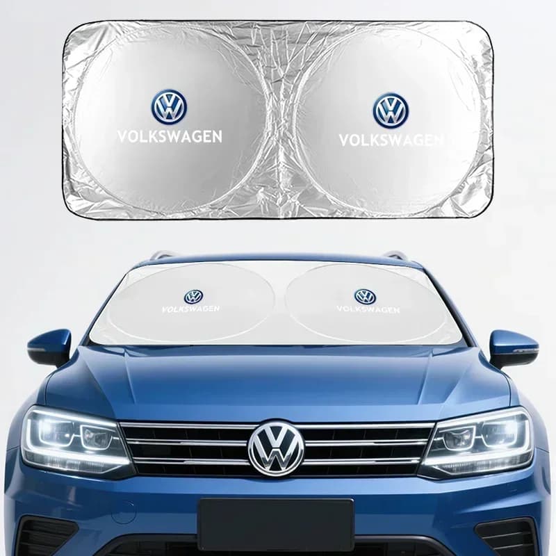 Parasole per Parabrezza Auto VW, Telo Anti-UV per Interni Auto, Compatibile con VW GTI Polo Golf MK6 Passat B8 Tiguan ID.3 T-ROC Arteon Jetta CC