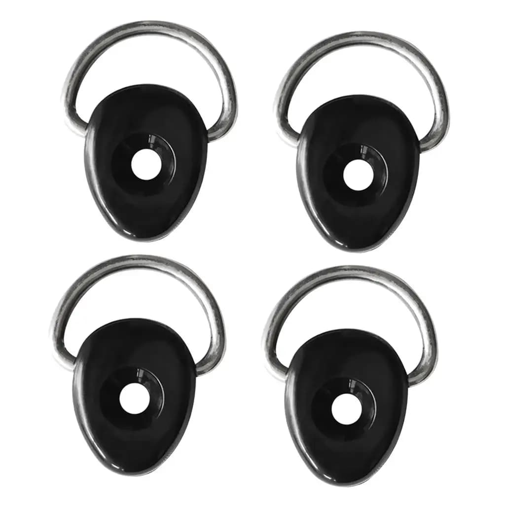 Kayak Deck Loop with D Ring Nylon Mount Kit Boat Rope Fix for Paddle Leash and Deck Rigging on Kayak