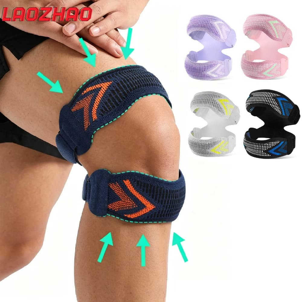 1PCS Knee Brace for Men Women, Patella Strap with Gel Pad, Adjustable Breathable Support for Running, Sports & Knee Pain Relief