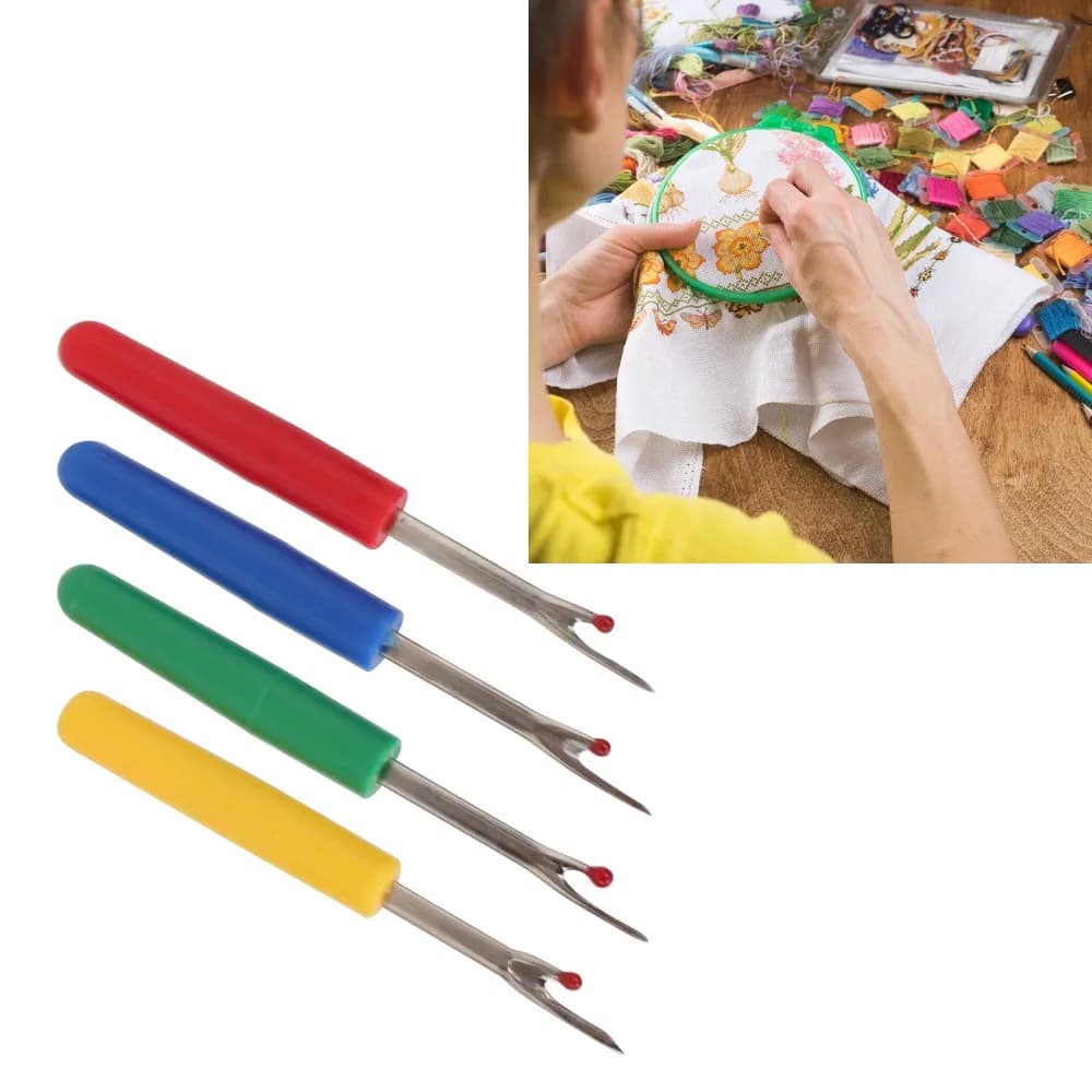 48pcs Durable Plastic Seam Ripper Set Small Size Colorful Set Stitch Ripper Sewing Thread Remover Tool For Cross Stitch