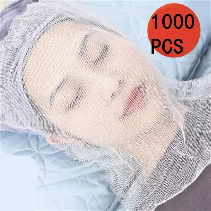 100/200/500/1000PCS White Soft Mask And Drop Cotton Card Sheet Pure Beauty Salon Special Garza Non-Irritating Absorption