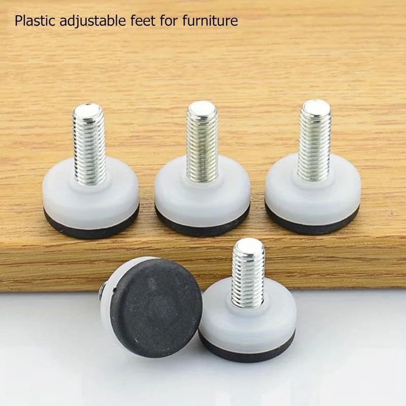 Viti per gambe da tavolo 12 pezzi M10 * 20MM Vite su piedini di livellamento scorrevoli per mobili Livellatori per mobili resistenti per tavoli Sedie Armadi
