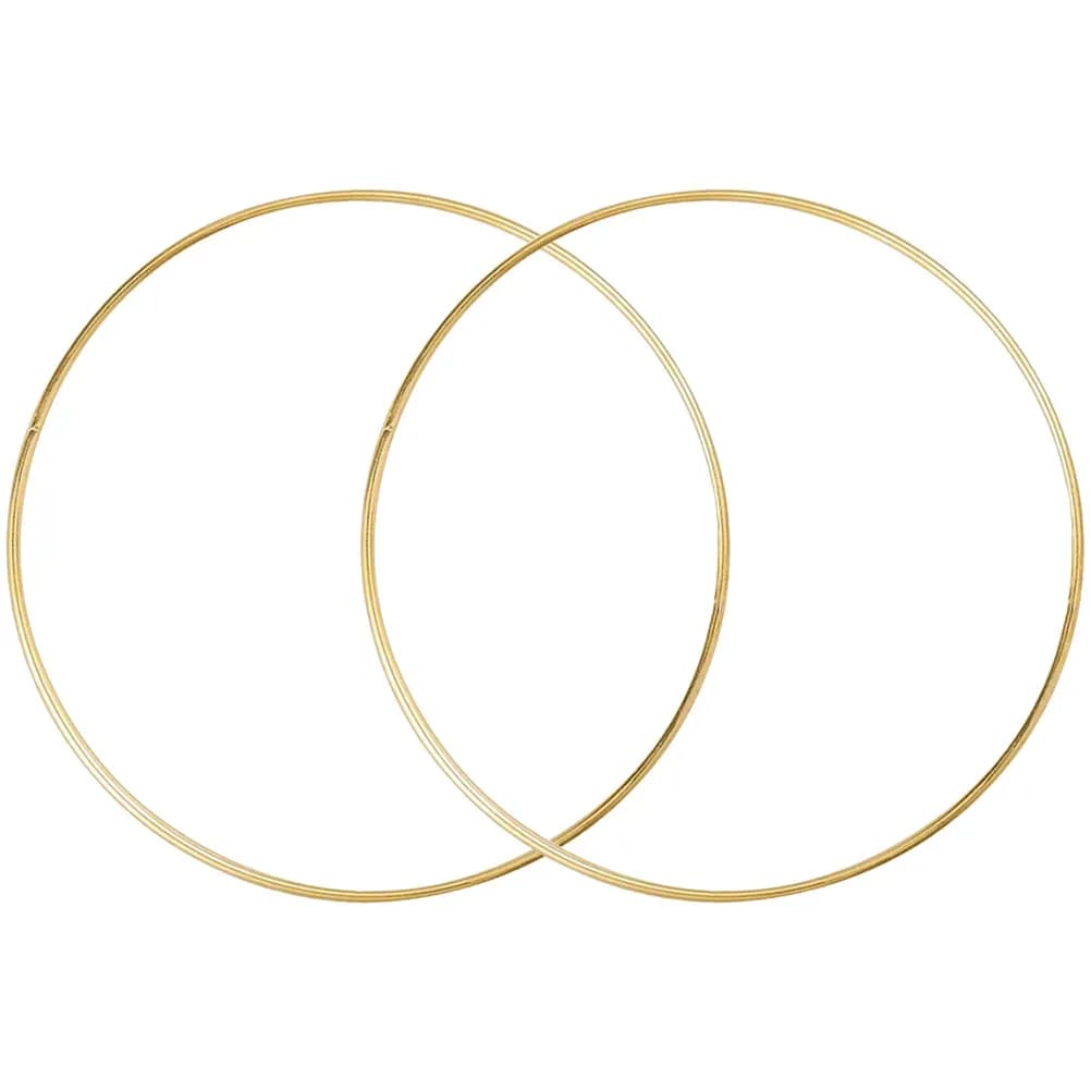 2Pcs Metal Dreamcatcher Rings Decorative Craft DIY Dream Catcher Frame for Wreath Garden Hanging Decor