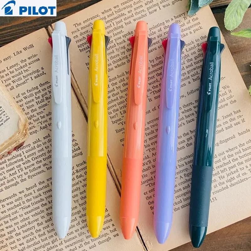 Pilot Acroball Penna a sfera multifunzionale 5 in 1 e matita automatica Scrittura fluida Nota a bassa vibrazione Prendendo disegnare Disegnare