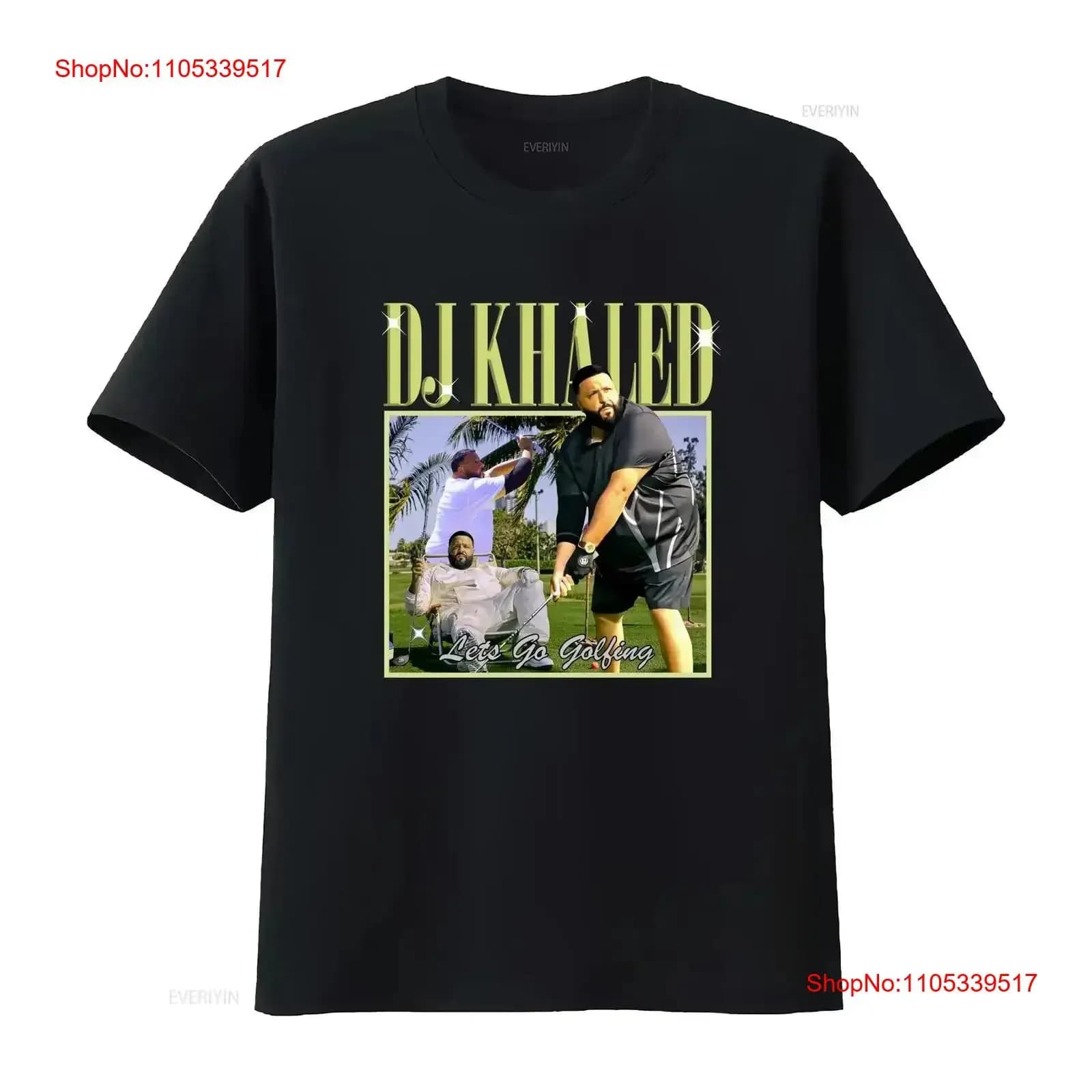 DJ Khaled Lets Go Golfing Homage 2023 Camicia vintage anni '90 TT7366 maniche lunghe Streetwear alla moda lavato Comodo Morbido vintage