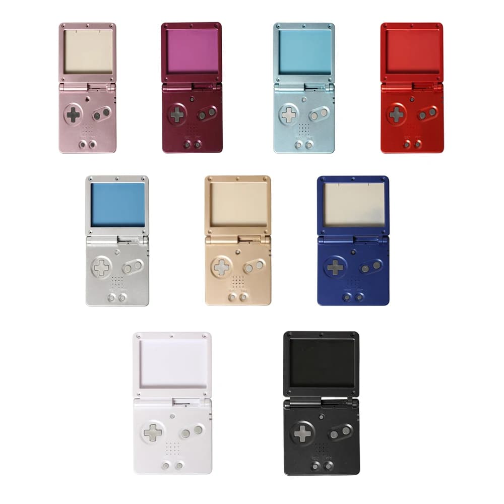 ZUIDID Custodia a conchiglia di ricambio per Gameboy Advance SP per console di gioco GBA SP Custodia a con kit di pulsanti