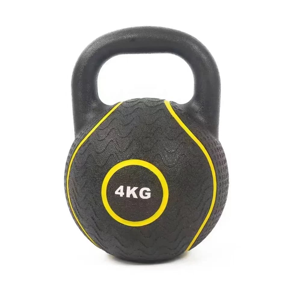 Fitness Black Rubber Coated Kettlebell Competition Kettlebells Cast