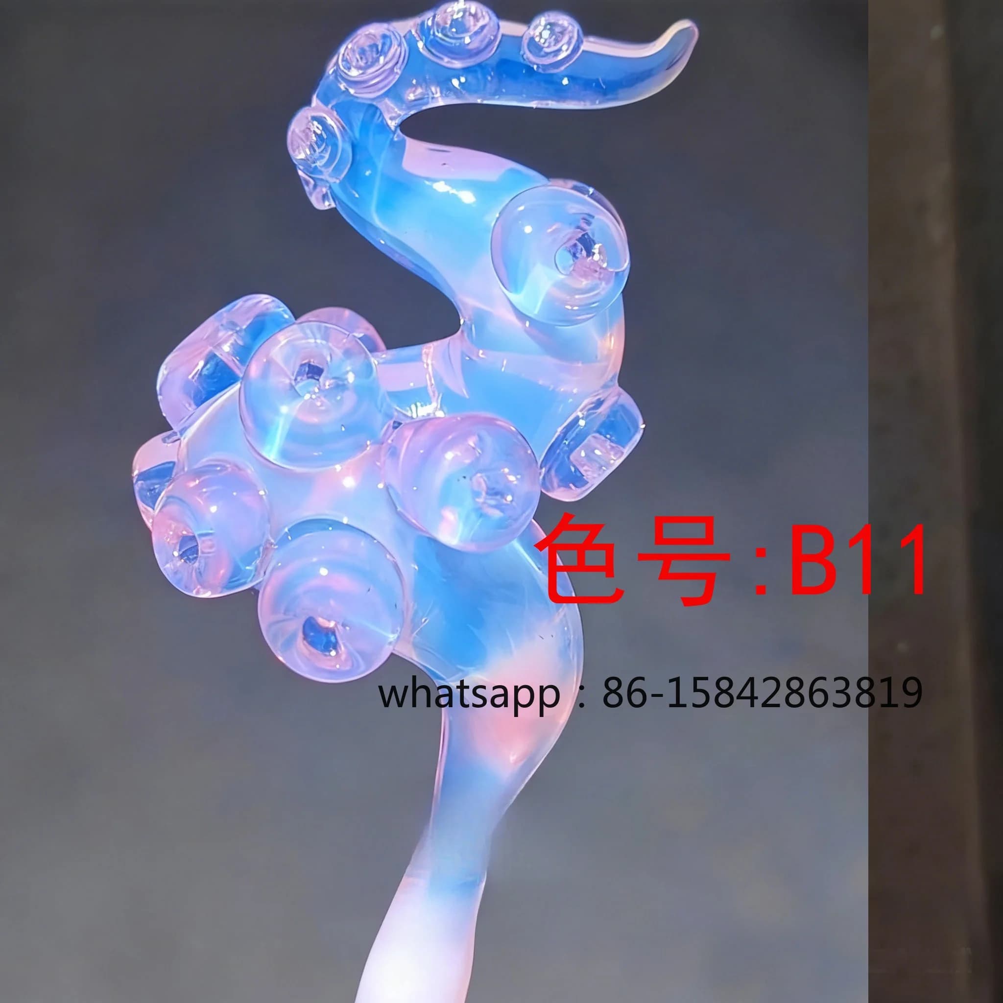B11 Crystal Purple Protein Bar, Burnt Glass Color Material, Lamp Glass Bar, Colored Glazed Hard Material