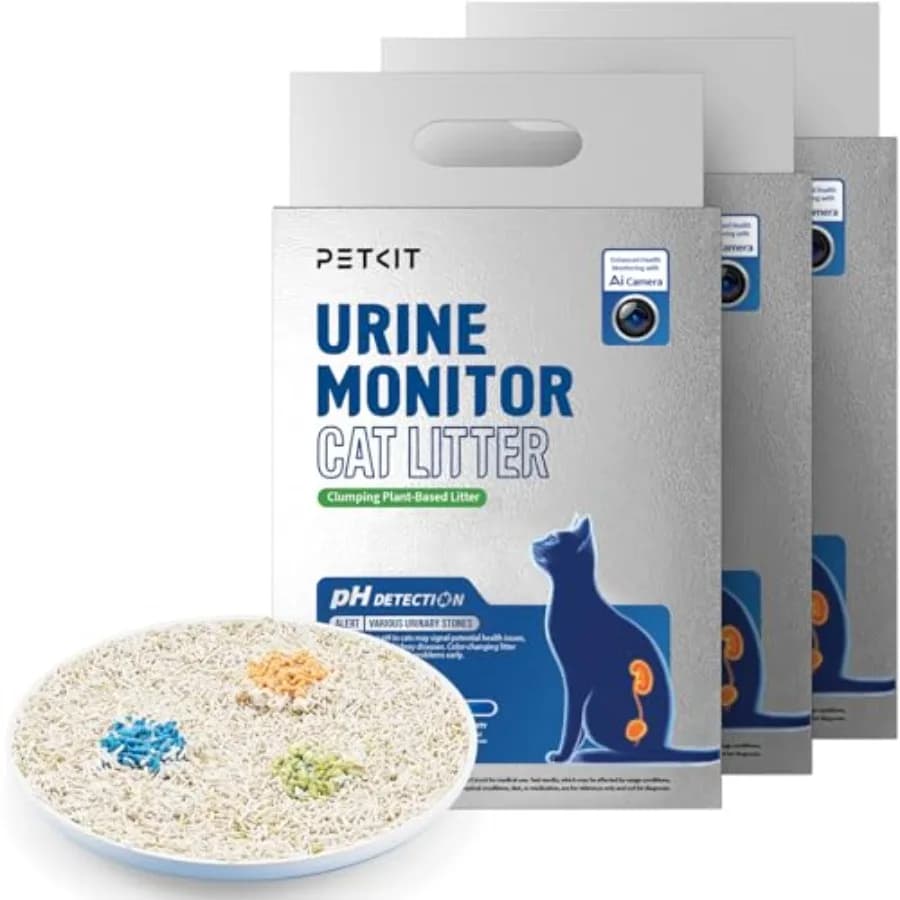 Nuova Lettiera per Gatti 2025 con Monitoraggio Urina e Rilevamento pH, Lettiera in Tofu Super Agglomerante, Ingredienti 100% Naturali, Lettiera Vegetale Senza Polvere