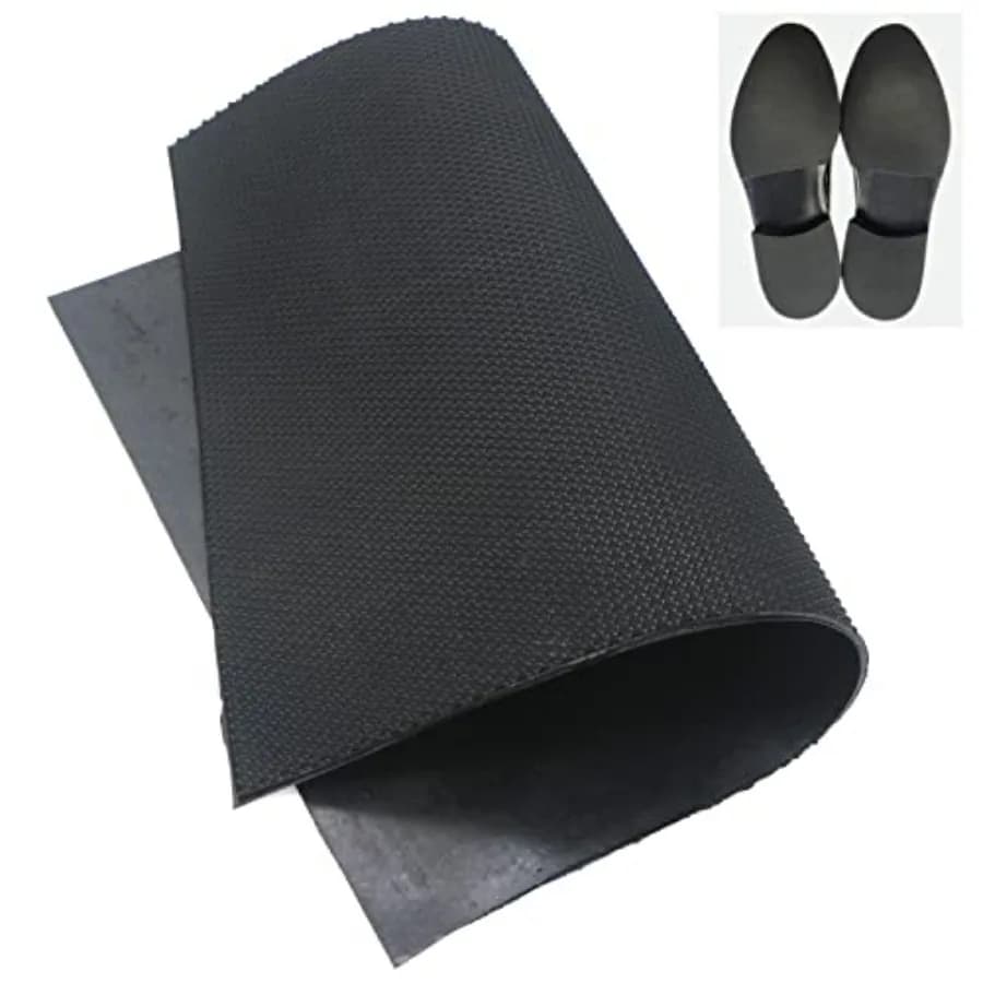 Resistant Sole Sheet 2.2MM Heel Repair Pad Rubber Sole Pad Black Shoes Bottom Repairing Material for Women Men Shoes