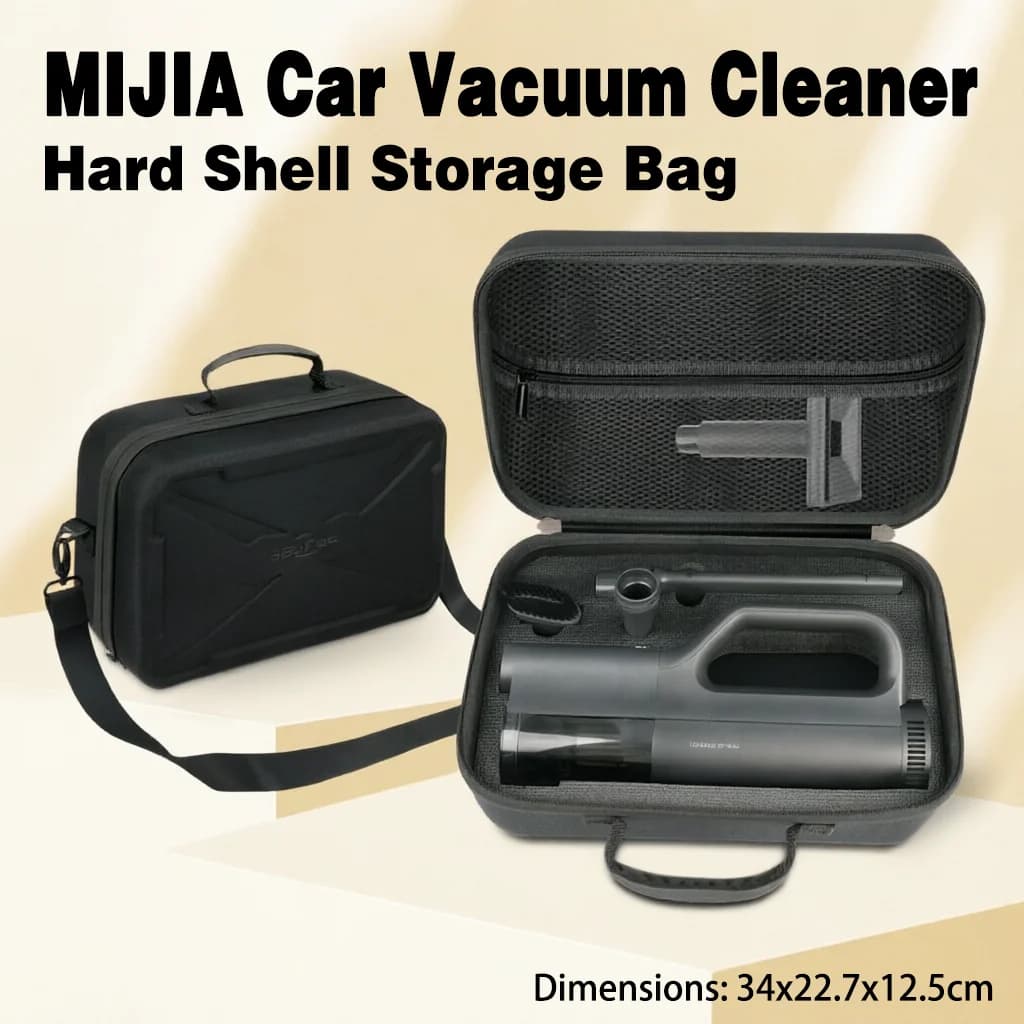 Adatto per aspirapolvere per auto Xiaomi Mijia, borsa portaoggetti rigida, custodia protettiva portatile, scatola portaoggetti resistente alla pressione