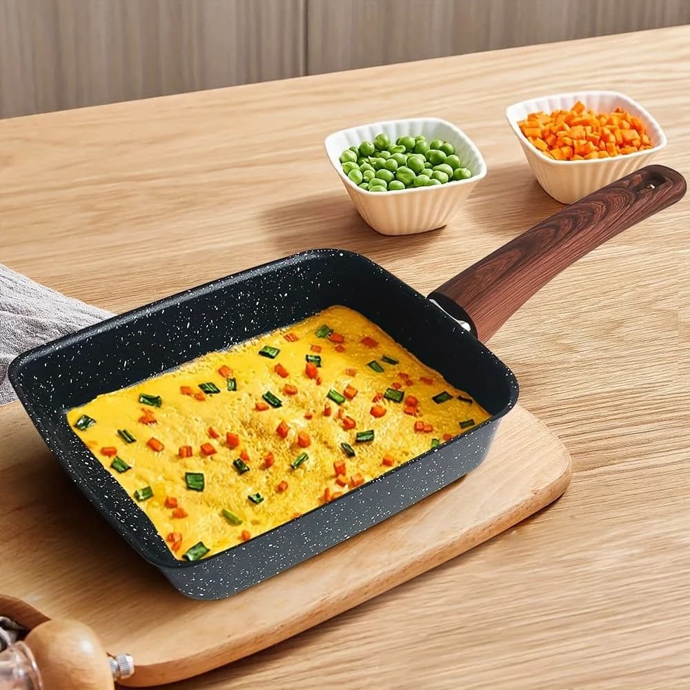 Tamako Yaki pan in Japanese style, pan, non-stick eggs pan, rectangular pan, egg pan