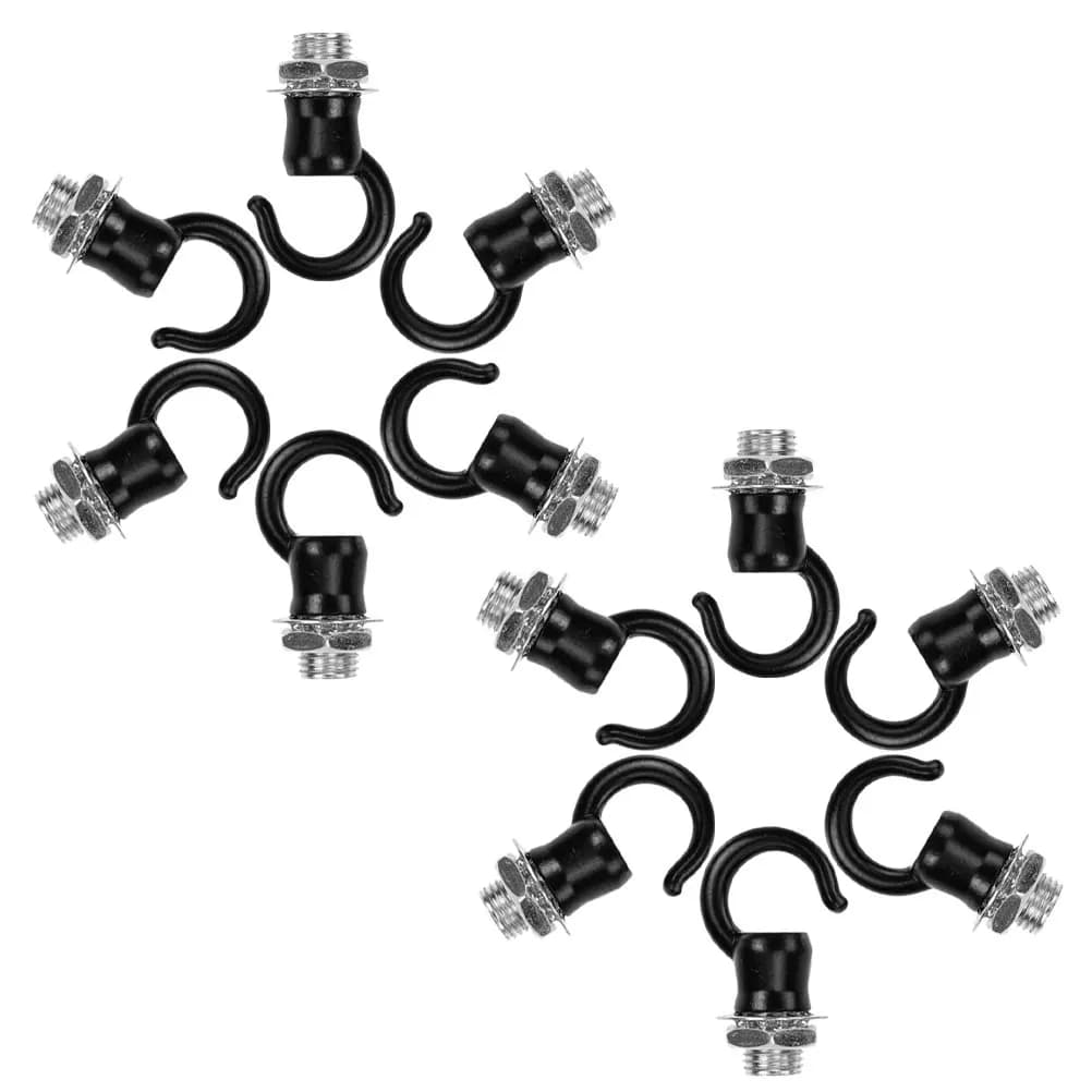 12Pcs Heavy Duty Lantern Hooks Iron Vintage Ceiling Hangers for Hanging Lights Plants Wind Chimes Chandeliers Home Garden