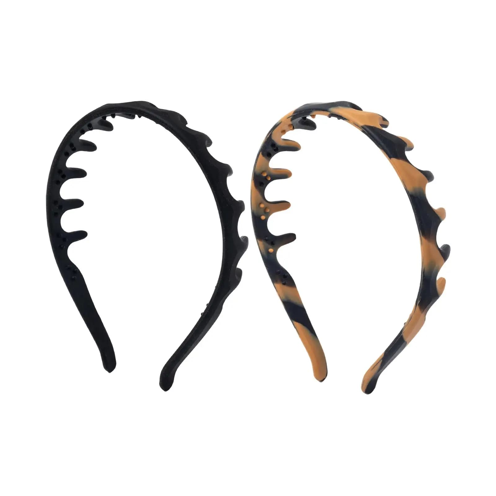 Soft Silicone Comb Headband Anti Slip Secure Hold Hair Hoop for Girls Women Casual Occasions