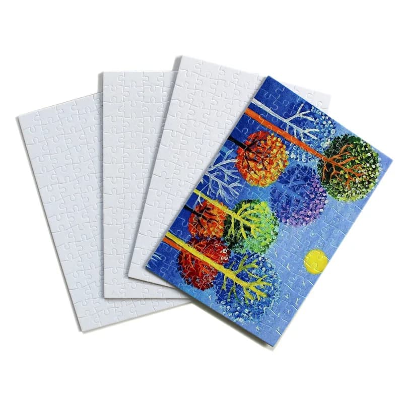 5 set puzzle vuoti puzzle a sublimazione mestiere puzzle personalizzato fai da te per pressa di calore trasferimento termico puzzle artigianale formato A4 A6 A3