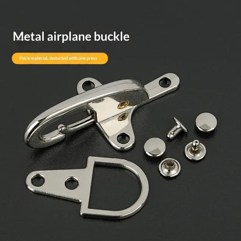 1 Paio di Fibbie Metalliche Decorative a Moschettone con Gancio a Vite per Cinghie Borsa, Connettore a Bottone per Cinture Giacca, Accessorio