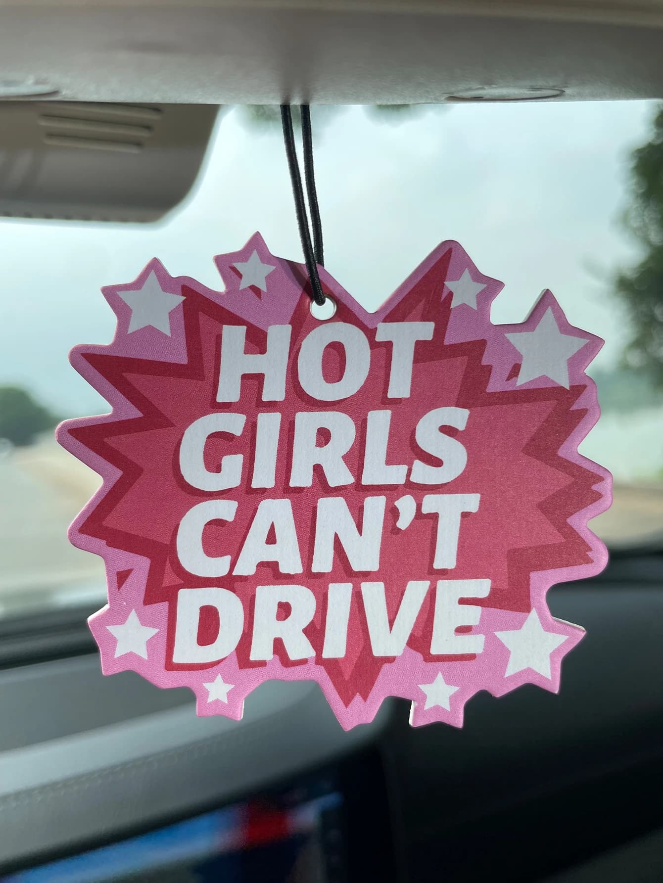 Profumo per Auto Unisex Hot Girls Can't / Freesia, Fragranza Fresca a Cinque Stelle e Deodorante Non Tossico | Oli Essenziali Naturali e Pastiglie Profumate per Aromaterapia (Noroili/Grapefruit/Cedro) | Modello da appendere e a doppio uso con clip di ventilazione | Fragranza a Lunga Durata per 60-90 Giorni | Deodorante e Purificatore d'Aria | Adatto per l'uso in auto, case, armadi e bagni. | Stessa fragranza della quell'altro profumo in vendita nel negozio