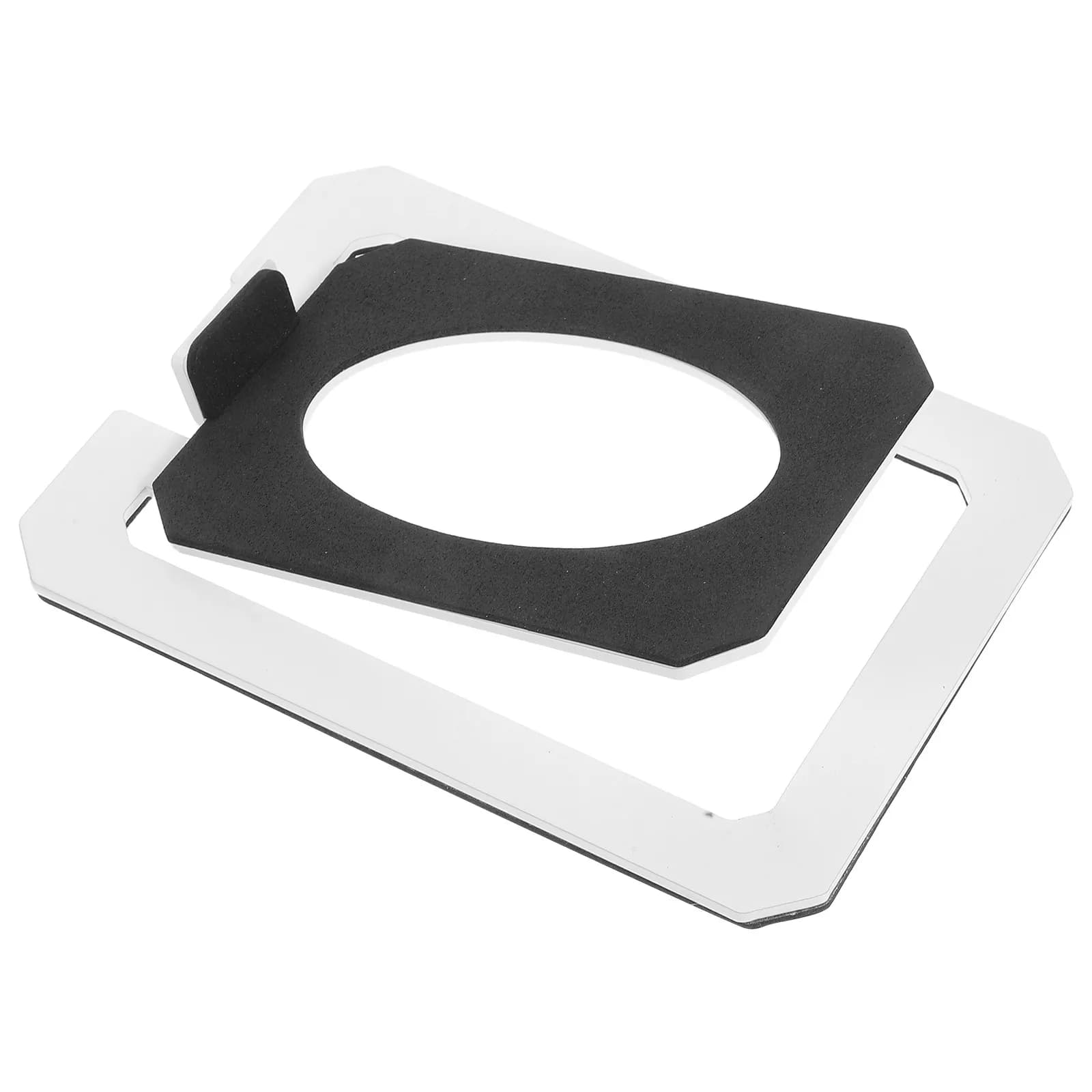 Supporto da scrivania in metallo per altoparlanti, design angolato resistente per monitor, altoparlanti da scaffale, audio, configurazione gaming, supporto stereo da scrivania