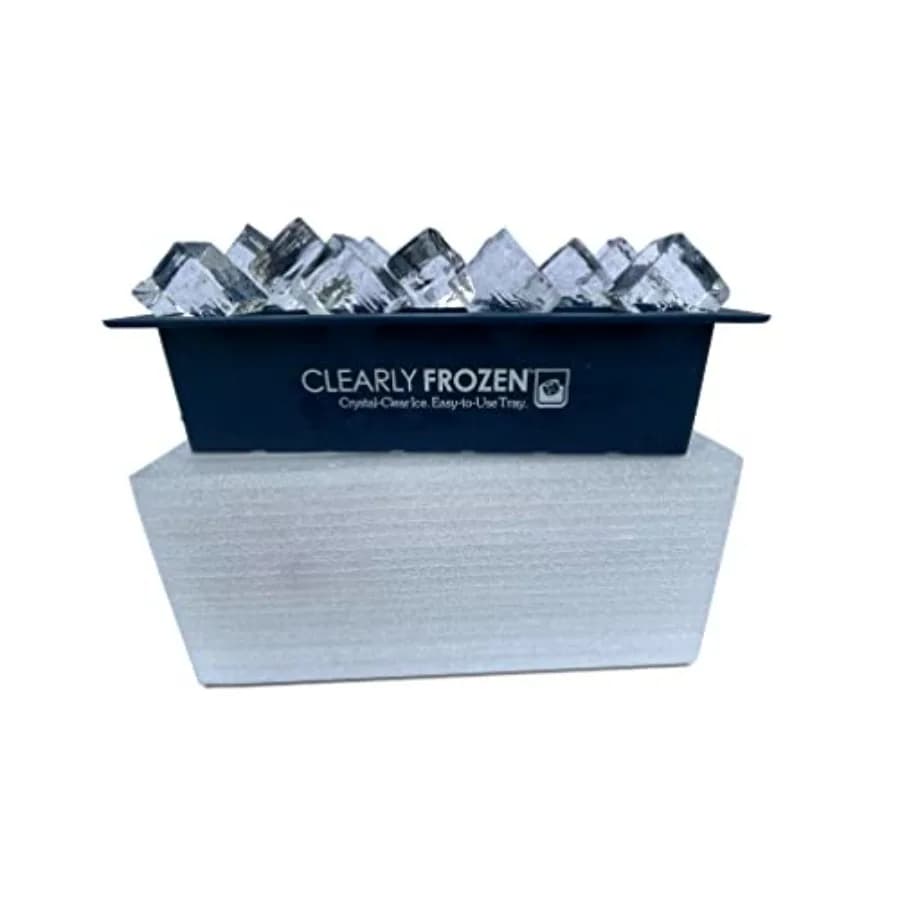 High Capacity 21 x 1.3 Inch Home Clear Ice Cube Tray/Ice Cube Maker with Multi-Size Mold Design Expandable to 21 1.3 x 1.3 x 2