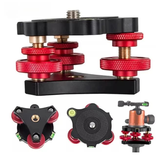Photography Fine-tuning Water Platform Accurate Level Adjustment Base Universal Tripod PTZ Level Adjuster EZ Base