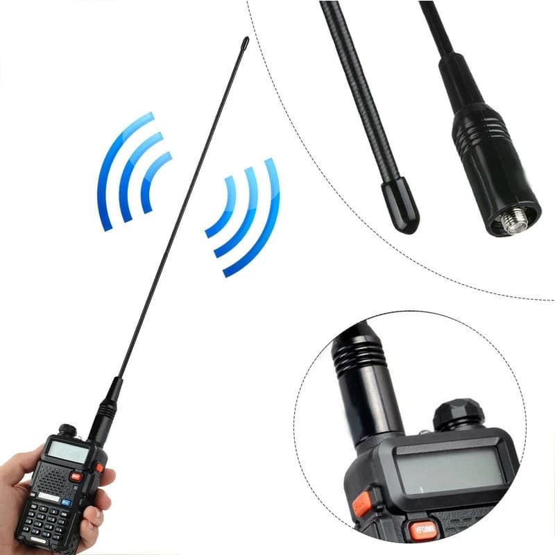 per antenna walkie-talkie dual band UV5R UV-82 771 144/430MHZ 10W