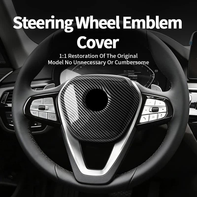 Copertura Protettiva in Fibra di Carbonio per Volante BMW Serie G, Protezione Anti-Graffio per Airbag, Accessori Tuning Interni Auto
